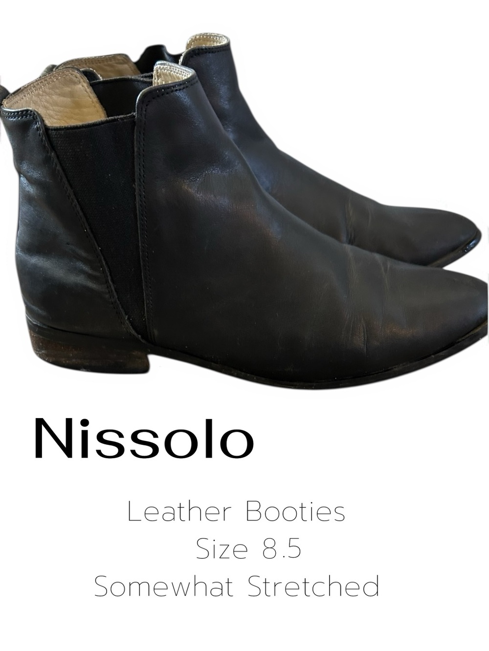Nisolo Black Leather Ankle Booties